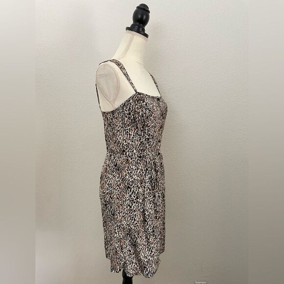 Volcom 1 Minute More Leopard Print Pocket Button Down Mini Dress Small NEW - Picture 8 of 13